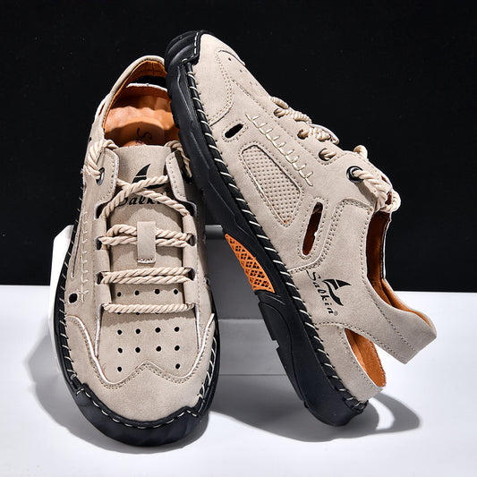 Hand-sewn Casual Closed-toe Sandals